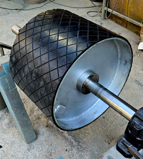 غلطک روکش شده بالابر